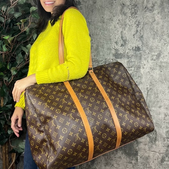 Authentic Louis Vuitton Sac Flandrie 50 travel tote weekend bag - Picture 1 of 12